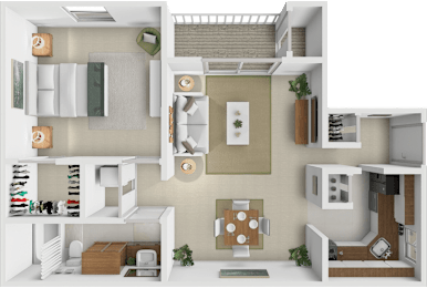 1 bed, 1 bath, 721 sqft, $1,197