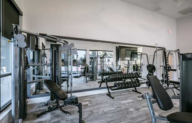 State Of The Art Fitness Center at Cue Luxury Apartments, Cypress, 77433