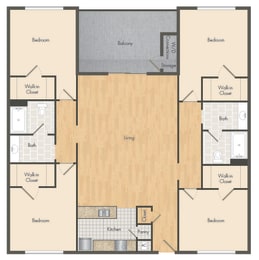 4 beds, 2 baths, 1,220 sqft, $2,078