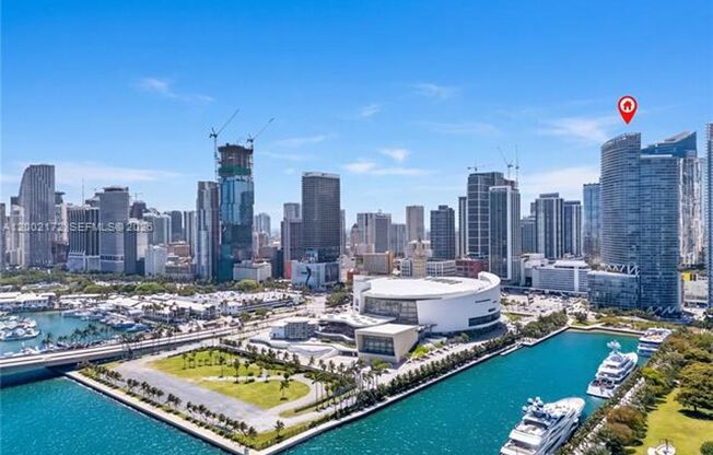 2 beds, 2 baths, 1,208 sqft, $5,490, Unit 888 Biscayne Blvd # 2404