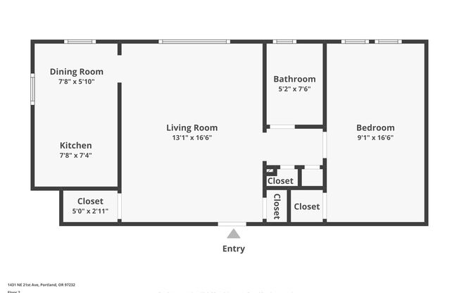 1 bed, 1 bath, $1,495, Unit 206