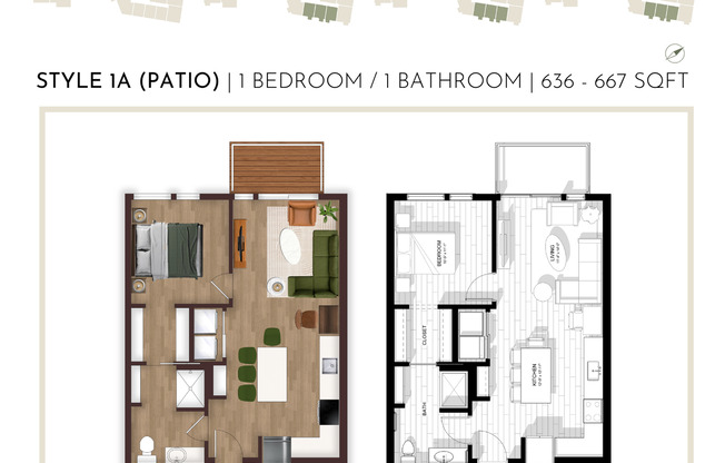 1 bed, 1 bath, 636 sqft, $1,690