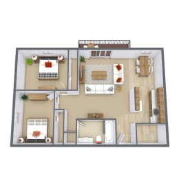 2 beds, 1 bath, 958 sqft, $1,450