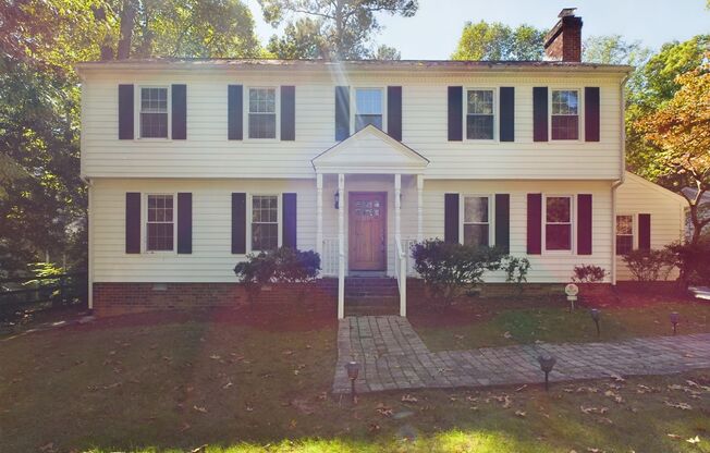 Beautiful 4 Bedroom 2.5 Bath Colonial Style Home is West Henrico Available Now! Landscaping Included!