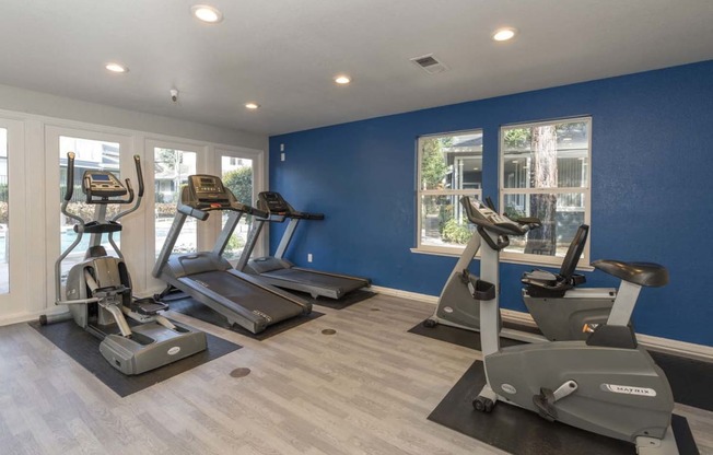 Cardio Machines In Gym at Atwood Apartments, Citrus Heights, CA
