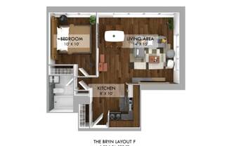 1 bed, 1 bath, $1,653