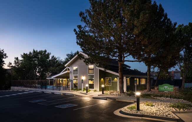 Exterior of clubhouse