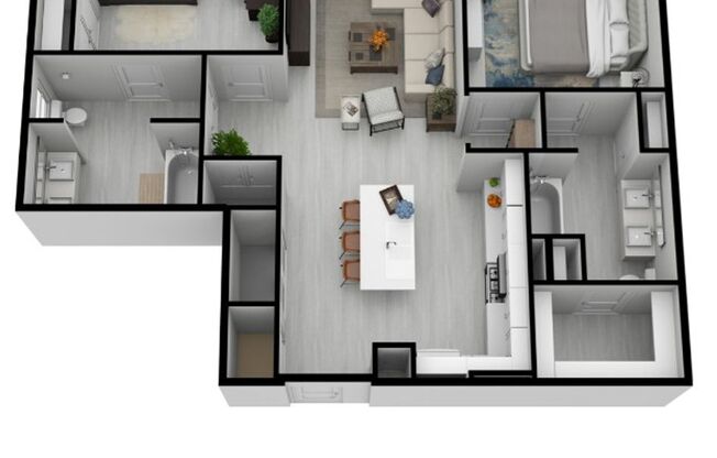 2 beds, 2 baths, 1,234 sqft, $2,695, Unit 123