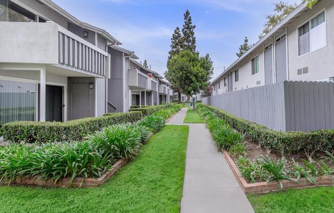 a large lawn in front of a house