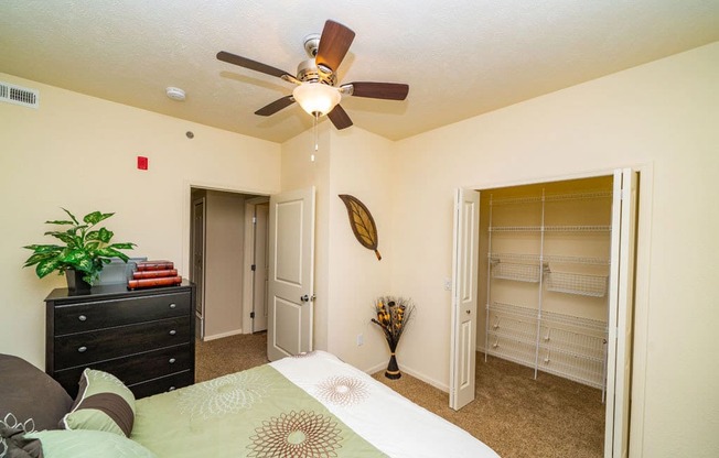 Comfortable Bedroom With Large Closet at Lynbrook Apartment Homes and Townhomes, Elkhorn, 68022