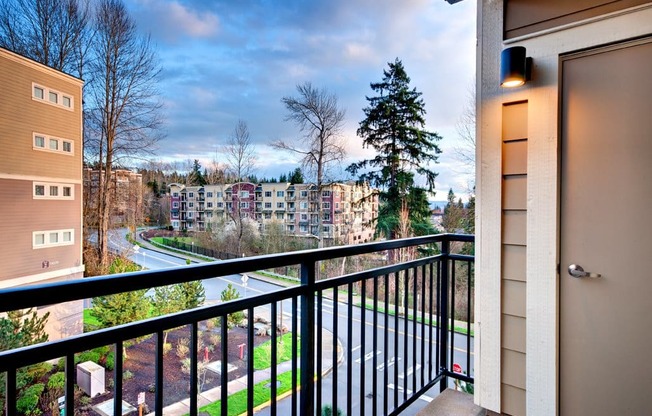 Private Patio/Balcony at Beaumont Apartments, Woodinville, 98072