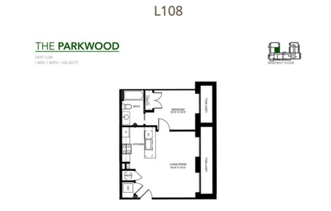 1 bed, 1 bath, 479 sqft, $1,299