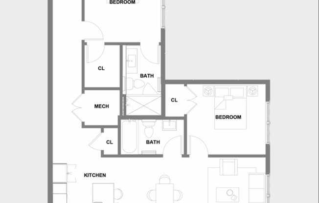 2 beds, 2 baths, 1,000 sqft, $2,865, Unit 316
