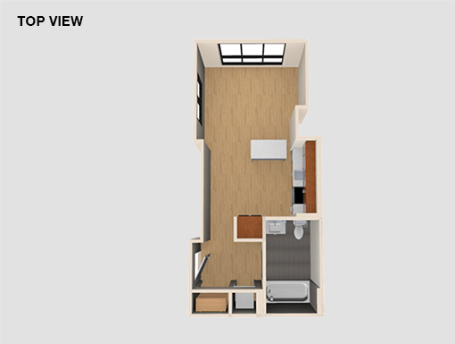 Studio, 1 bath, $2,250, Unit 601