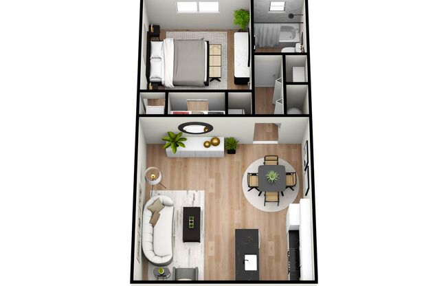 1 bed, 1 bath, 600 sqft, $1,445