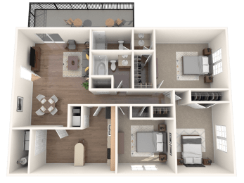 3 beds, 2 baths, 1,253 sqft, $2,007