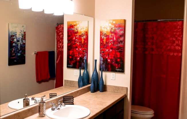 Bathroom With Vanity Lights at The Maywood, Oklahoma City, OK, 73104