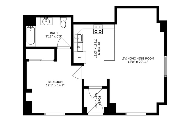 1 bed, 1 bath, 800 sqft, $4,000, Unit 1A