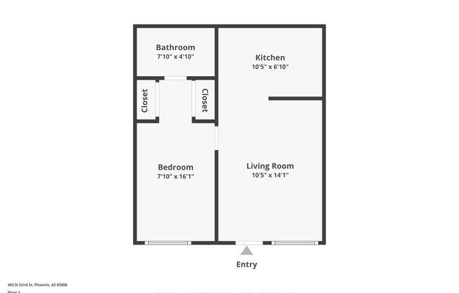 2 beds, 1 bath, 742 sqft, $1,099, Unit 116