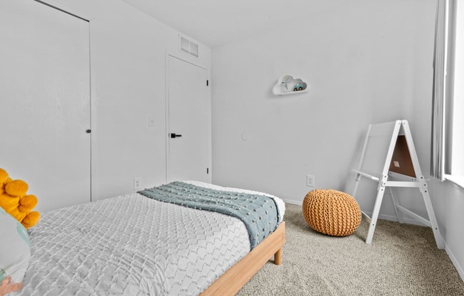 Small Bedroom at Park On Canal Apartments, Michigan, 48038