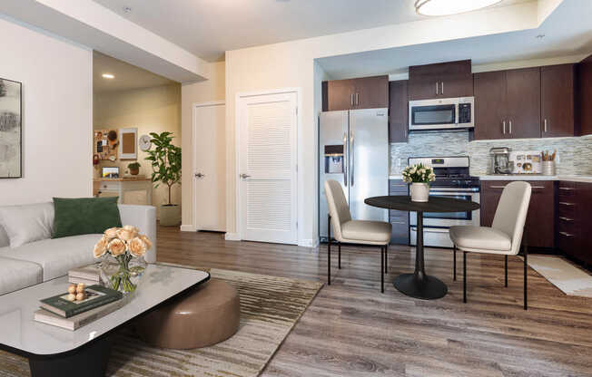 Living Room with Hard Surface Flooring