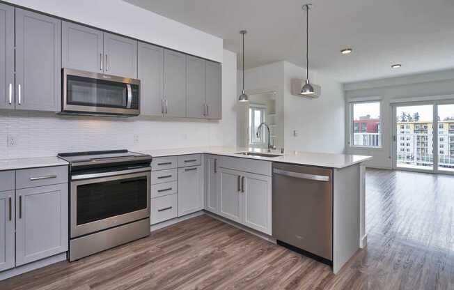 Kitchen with Stainless Steel Appliances