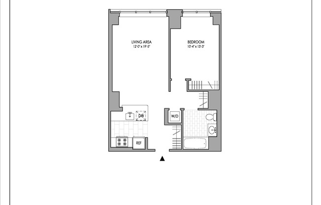 1 bed, 1 bath, $4,231, Unit 1106