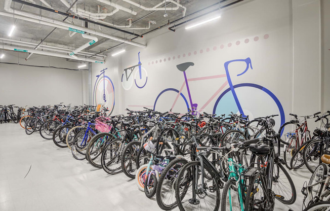 Bike storage room