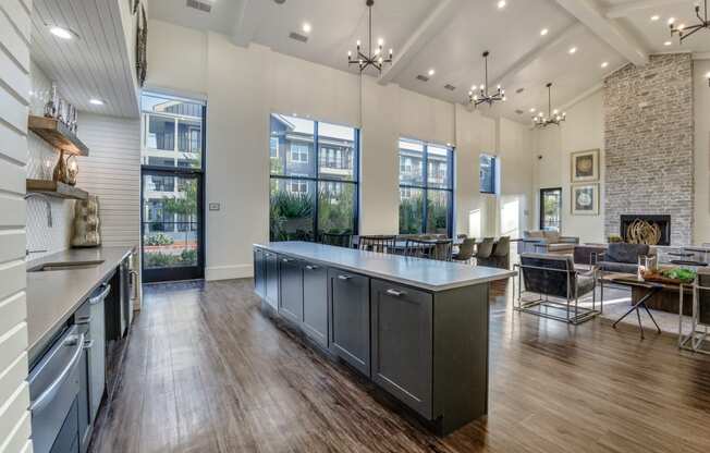 Photo of inside of Village of Rowletts Apartment Clubhouse.