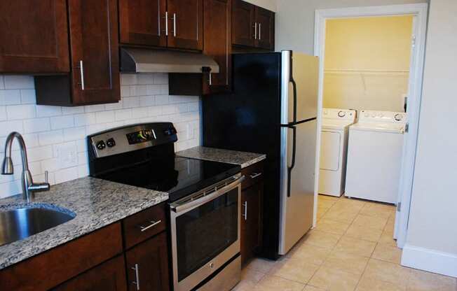 Model Kitchen at Weymouth Commons Apartments