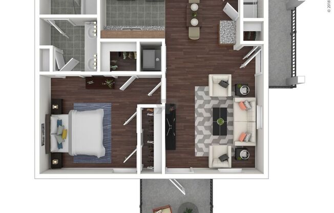 1 bed, 1 bath, 743 sqft, $925