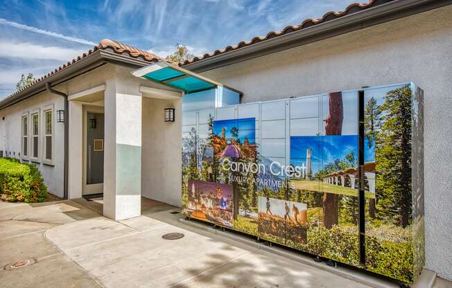 package lockers at Canyon Crest, Riverside