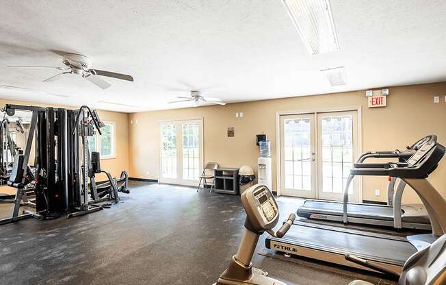 our apartments have a gym with plenty of equipment