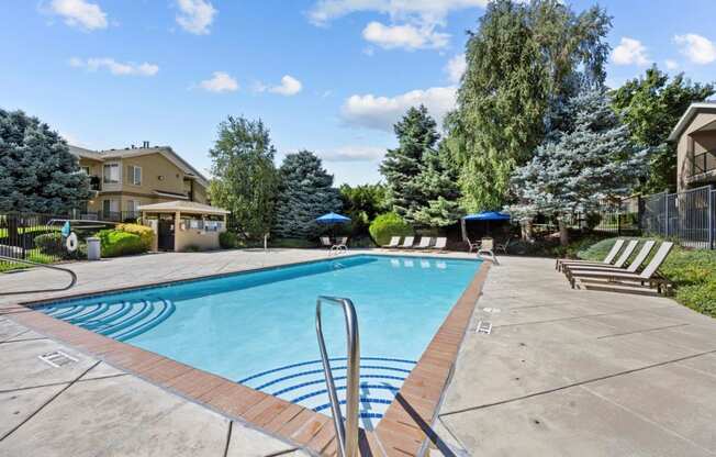 Heritage at Draper Apartments in Draper, Utah Pool with Lounge Chairs