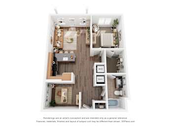 1 bed, 1 bath, 851 sqft, $1,715