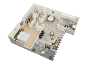 1 bed, 1 bath, 780 sqft, $867