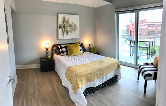 Large Bedroom with Balcony Venue Tower Apartments