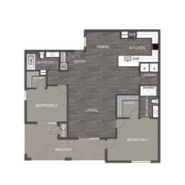 2 beds, 2 baths, 1,488 sqft, $1,956