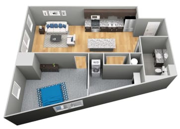 1 bed, 1 bath, 758 sqft, $1,450