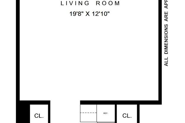 Studio, 1 bath, $3,500, Unit 3D