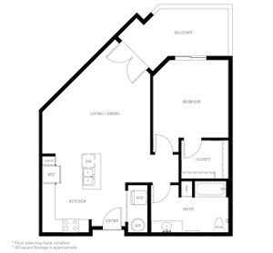 1 bed, 1 bath, 983 sqft, $1,795