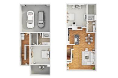 2 beds, 2 baths, 1,445 sqft, $2,316