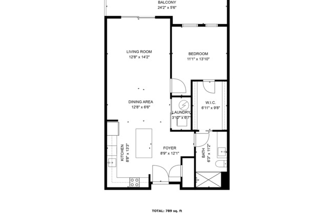 1 bed, 1 bath, 851 sqft, $2,250, Unit 110 W Beall #605