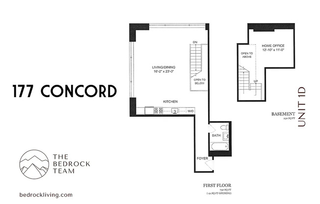 Studio, 1 bath, 982 sqft, $5,200, Unit 1D
