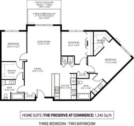 3 beds, 2 baths, 1,345 sqft, $2,465