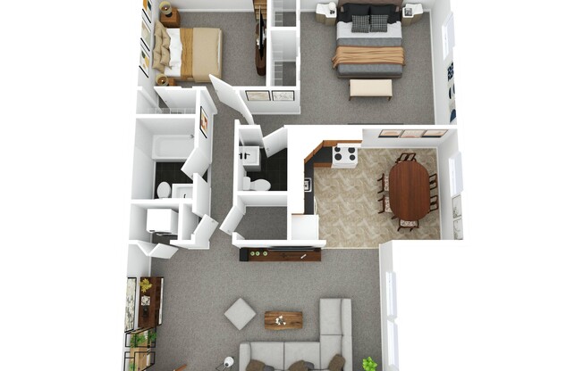 2 beds, 2 baths, 975 sqft, $1,695