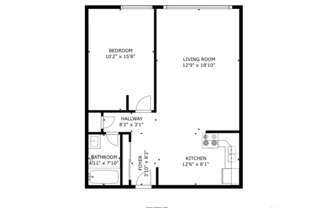 1 bed, 1 bath, 660 sqft, $1,099, Unit 06