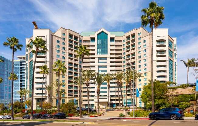 Building Exterior View at Towers at Costa Verde Apartments, San Diego, 92122