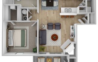 1 bed, 1 bath, 850 sqft, $925, Unit 0712