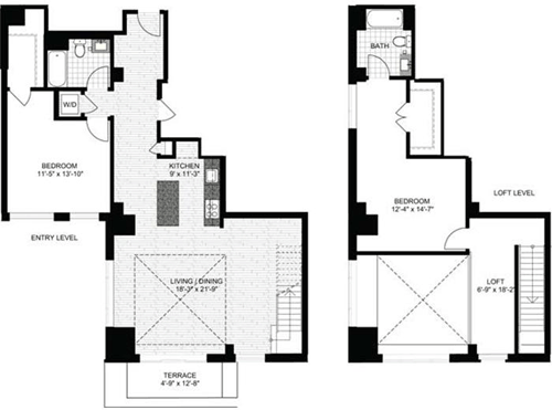 2 beds, 2 baths, 1,715 sqft, $5,930, Unit 0825